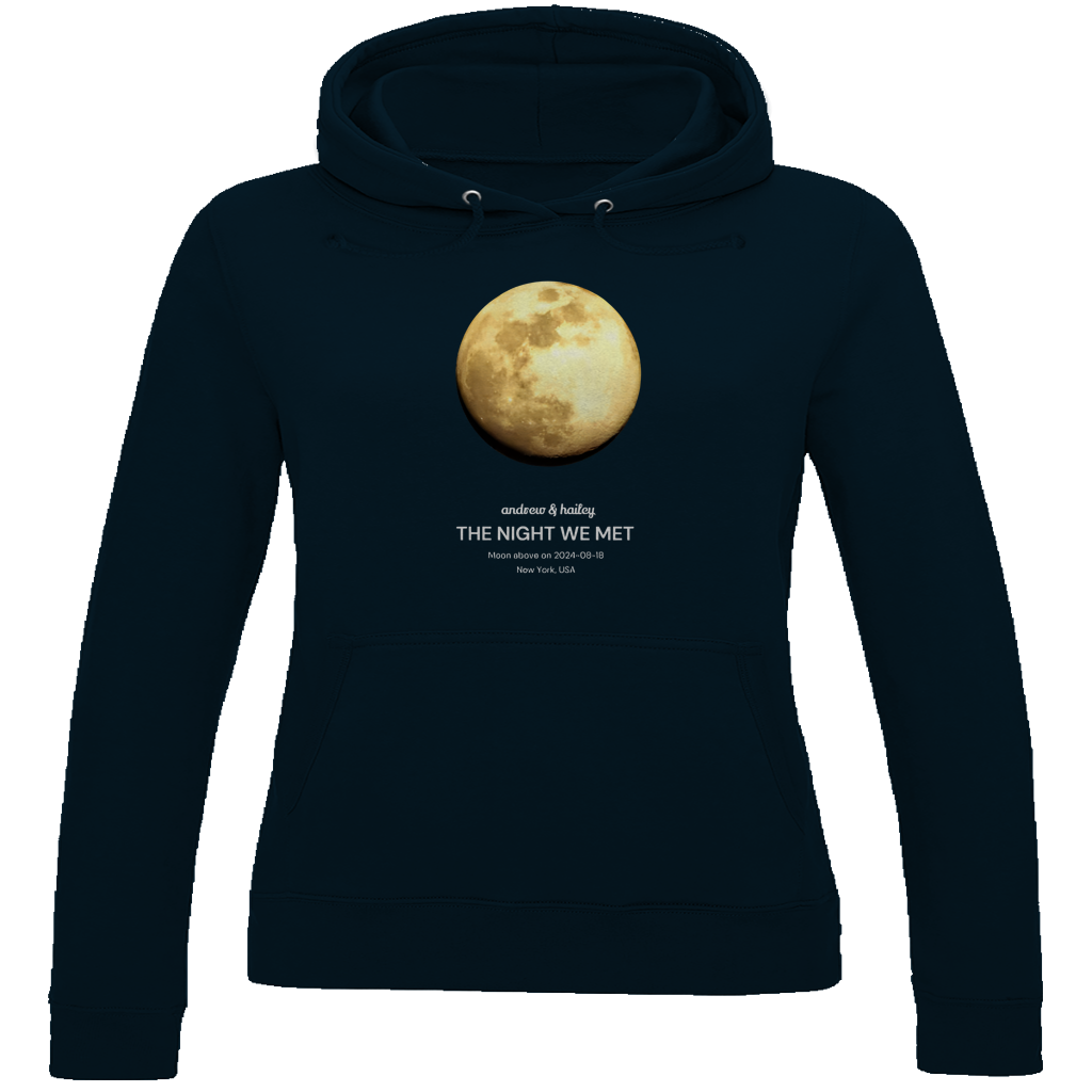 Damen Hoodie Moon