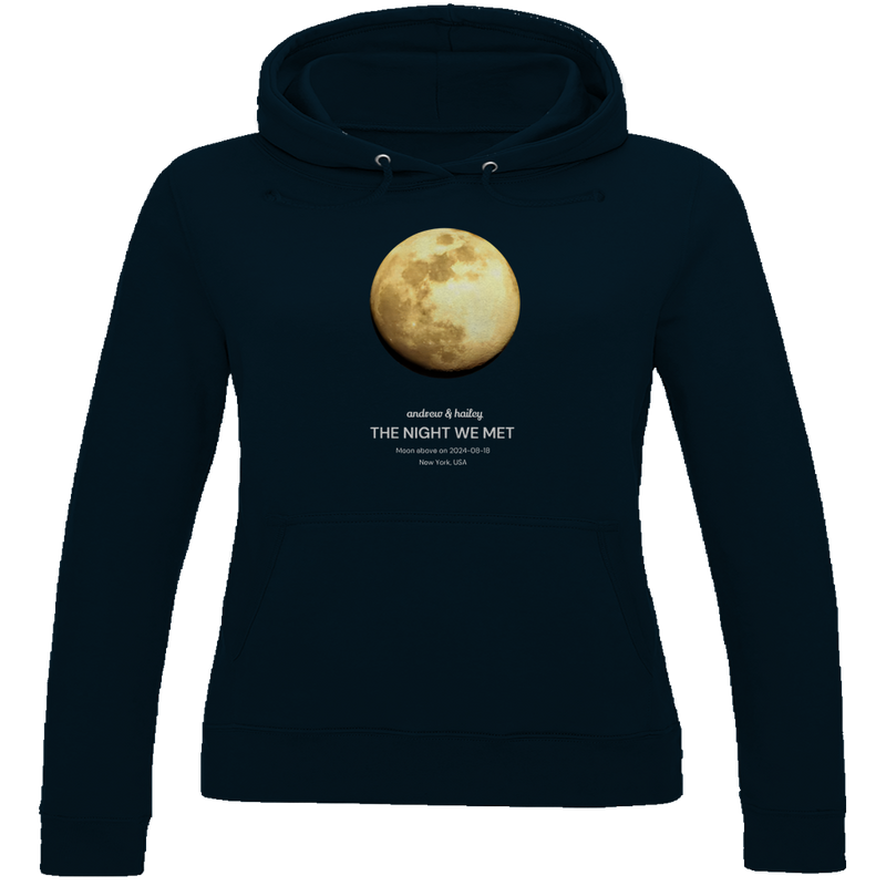 Damen Hoodie Moon