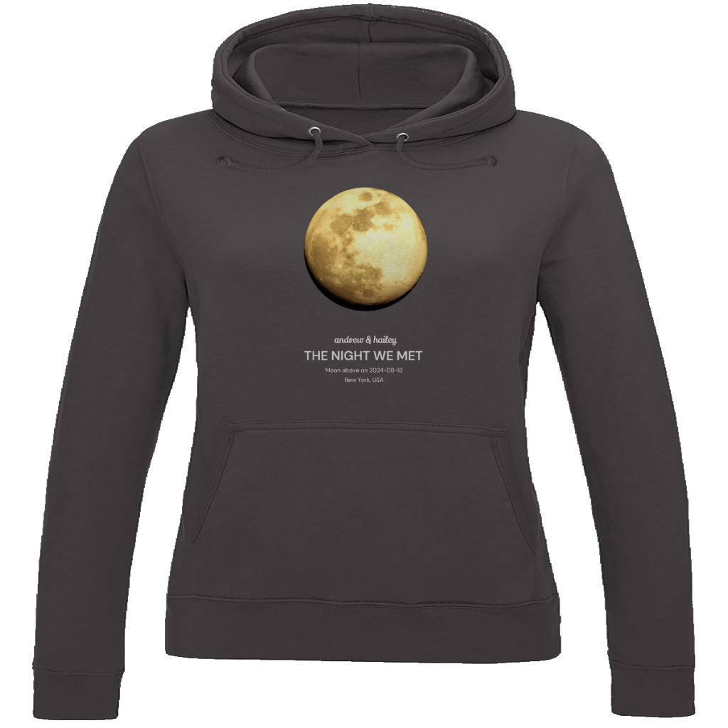 Damen Hoodie Moon