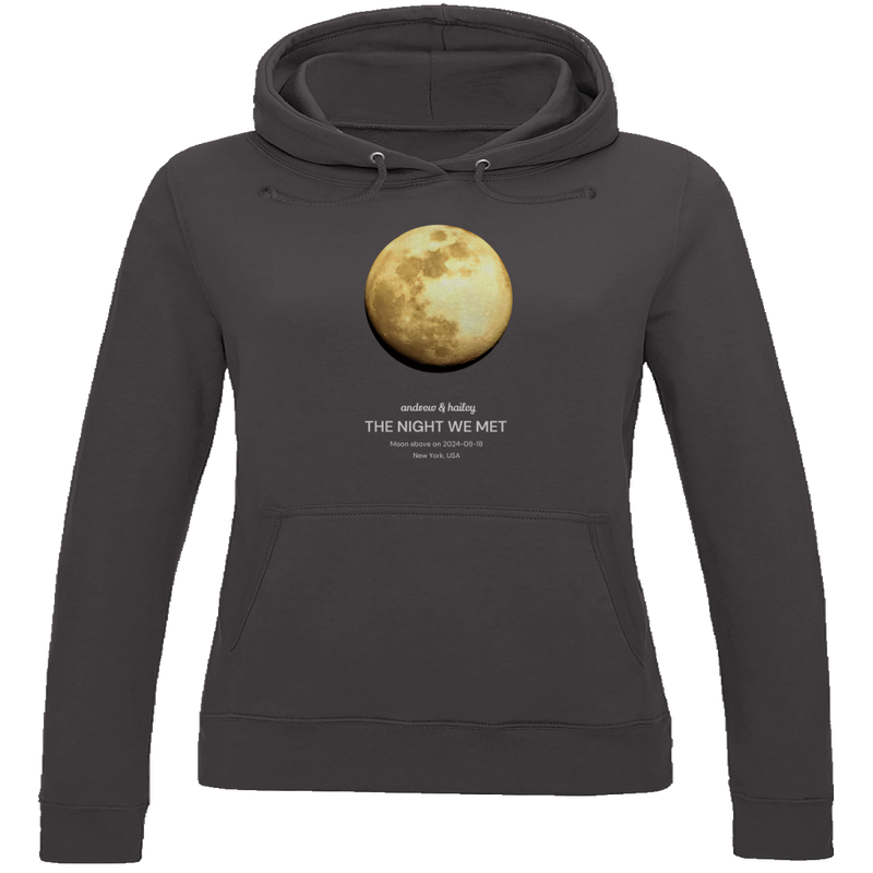 Damen Hoodie Moon