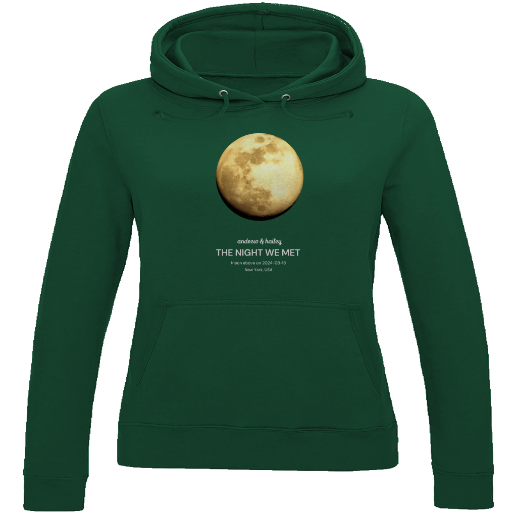 Damen Hoodie Moon