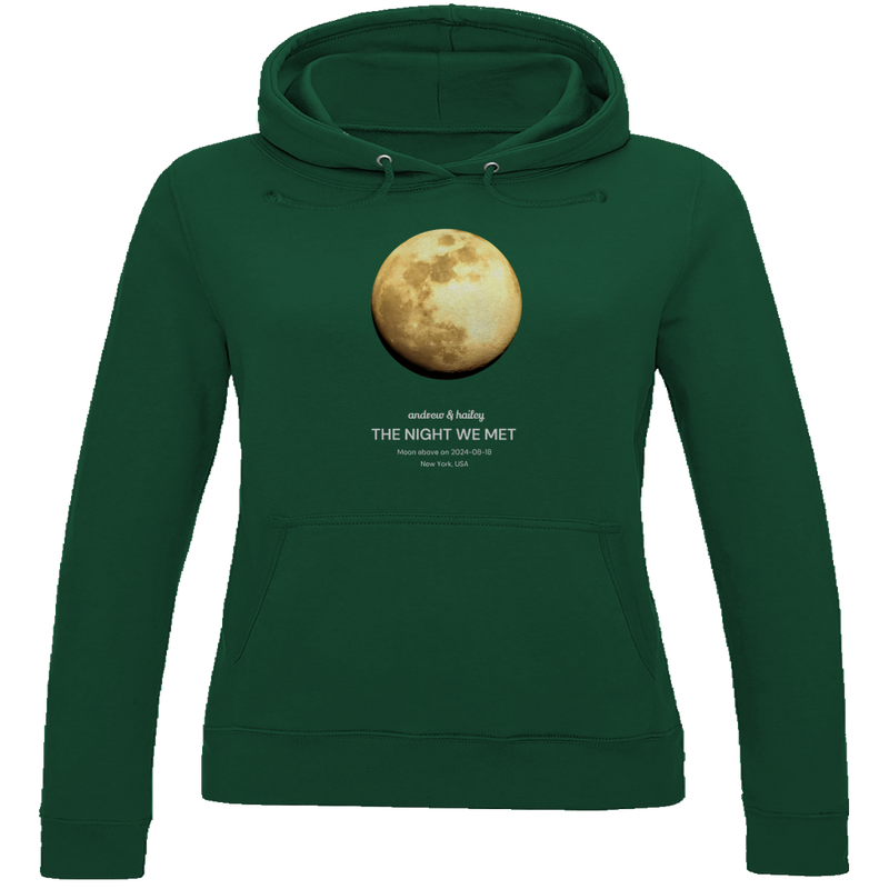 Damen Hoodie Moon