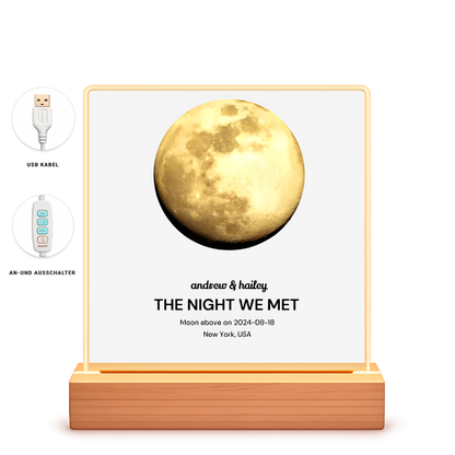 Beleuchteter Bilderrahmen Quadrat Moon