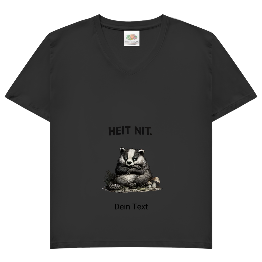 Damen Basic V-Neck T-Shirt Noxraw