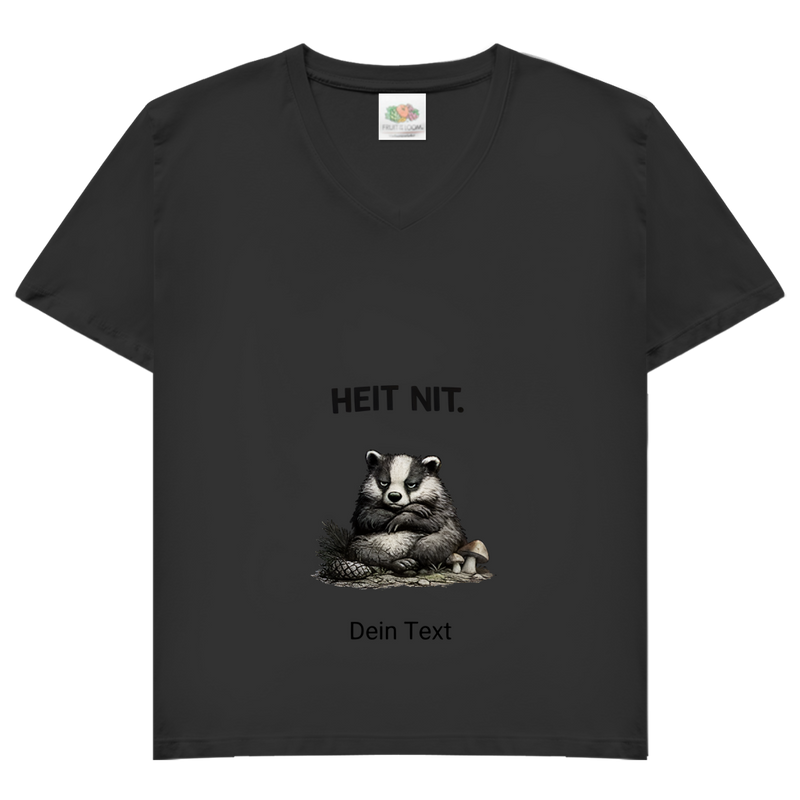 Damen Basic V-Neck T-Shirt Noxraw