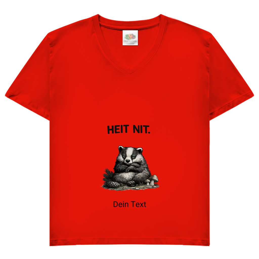Damen Basic V-Neck T-Shirt Noxraw