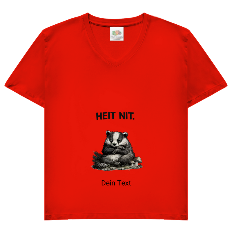 Damen Basic V-Neck T-Shirt Noxraw