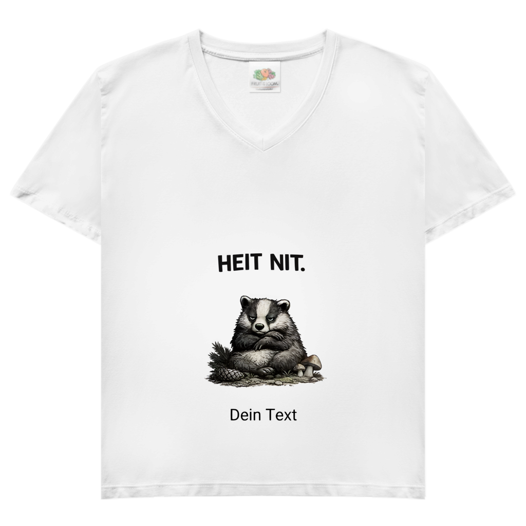 Damen Basic V-Neck T-Shirt Noxraw