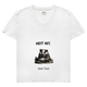 Damen Basic V-Neck T-Shirt Noxraw