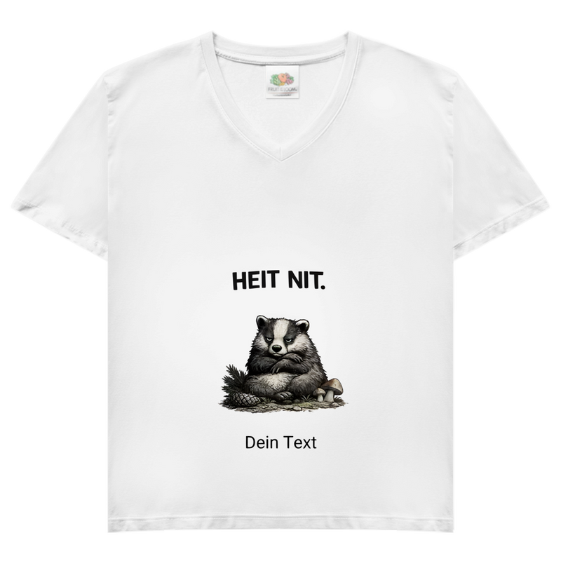 Damen Basic V-Neck T-Shirt Noxraw