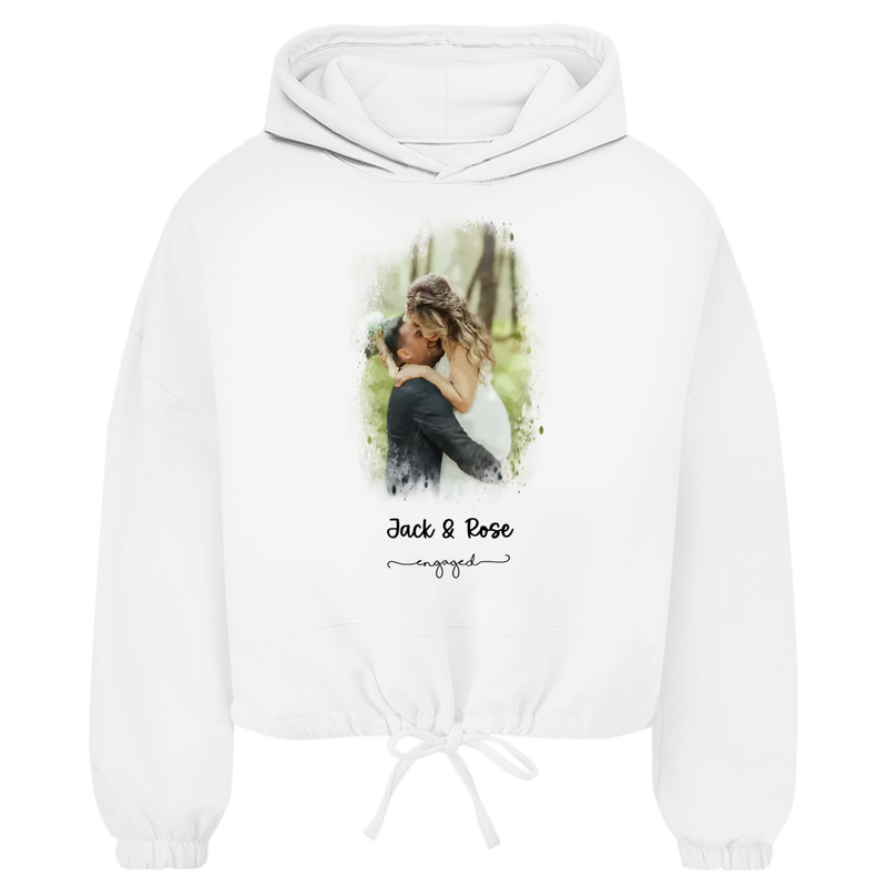 Damen Cropped Oversize Hoodie Noxraw