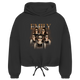 Damen Cropped Oversize Hoodie Noxraw