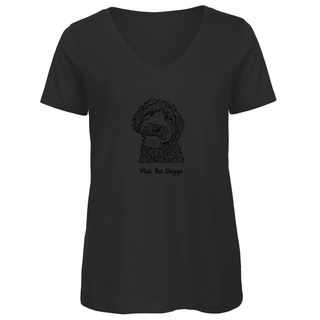 Damen Premium Bio V-Neck T-Shirt Noxraw