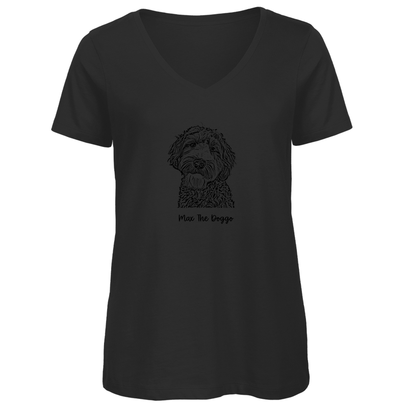 Damen Premium Bio V-Neck T-Shirt Noxraw