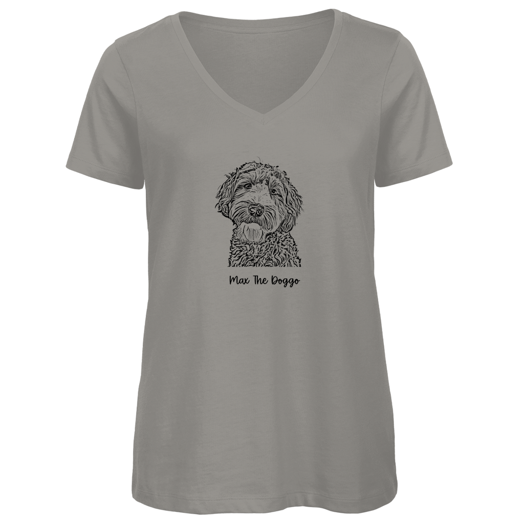 Damen Premium Bio V-Neck T-Shirt Noxraw