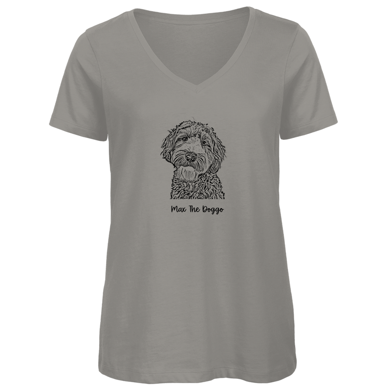 Damen Premium Bio V-Neck T-Shirt Noxraw