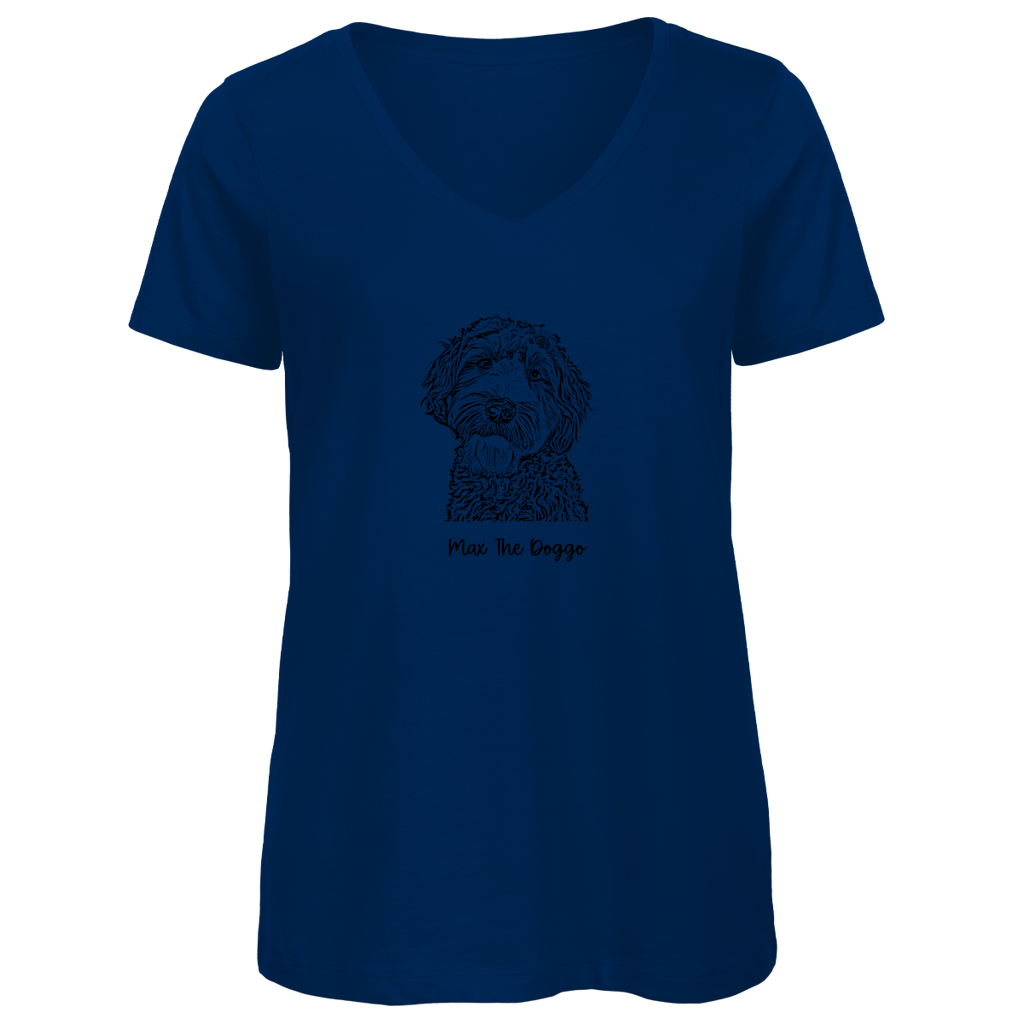 Damen Premium Bio V-Neck T-Shirt Noxraw