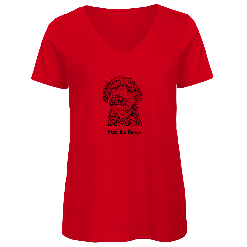 Damen Premium Bio V-Neck T-Shirt Noxraw