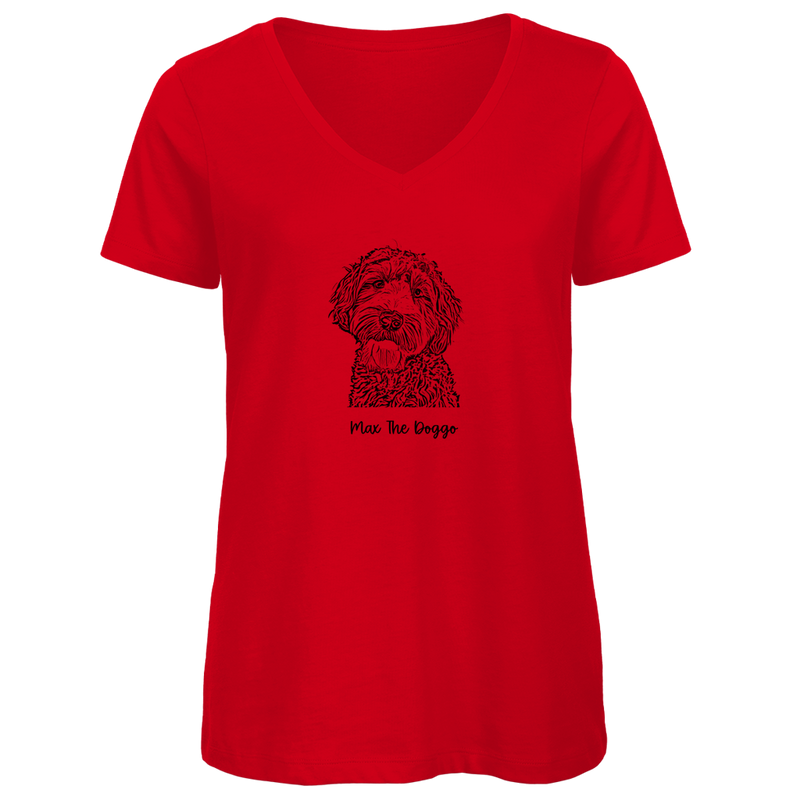 Damen Premium Bio V-Neck T-Shirt Noxraw