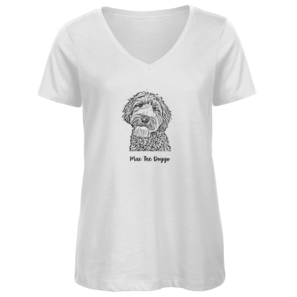Damen Premium Bio V-Neck T-Shirt Noxraw