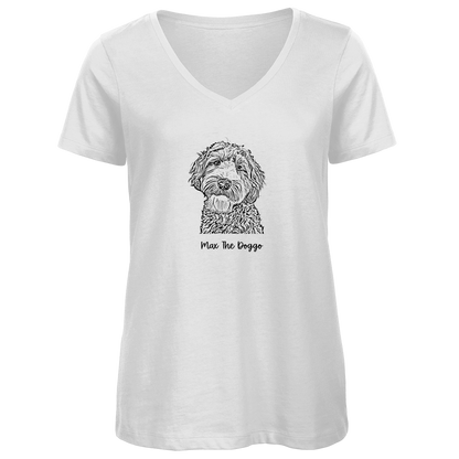 Damen Premium Bio V-Neck T-Shirt Noxraw