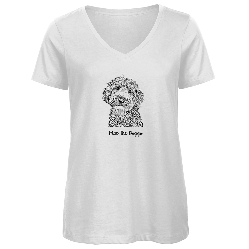 Damen Premium Bio V-Neck T-Shirt Noxraw