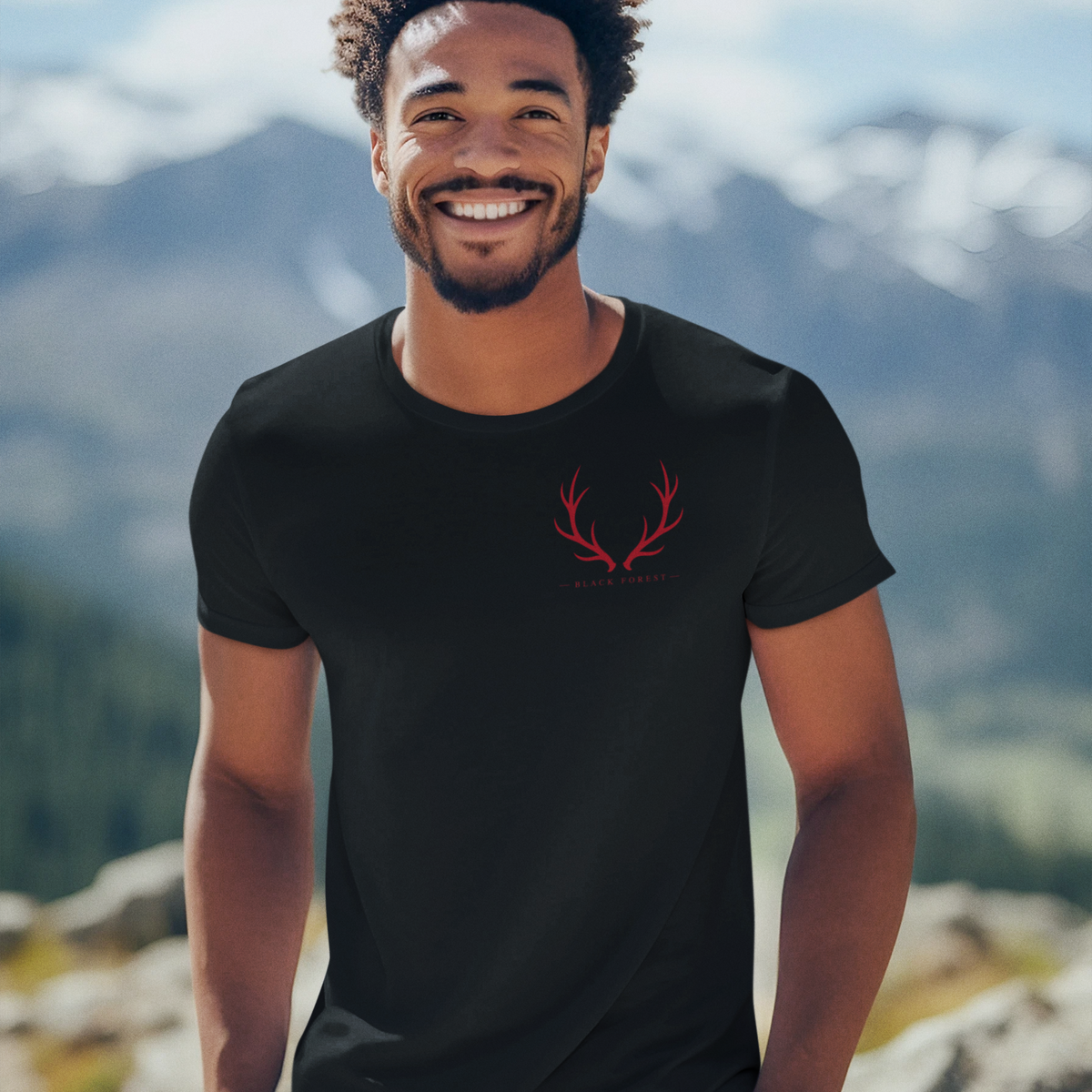 Black Forest Antlers T-Shirt Noxraw