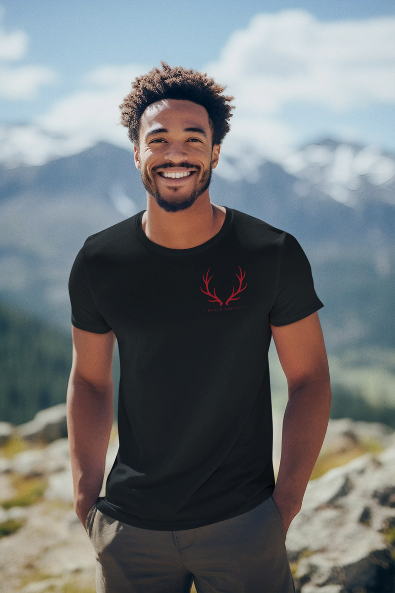 Black Forest Antlers T-Shirt Noxraw