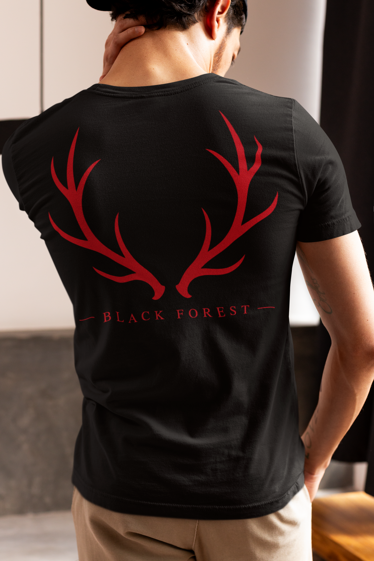 Black Forest Antlers T-Shirt Noxraw